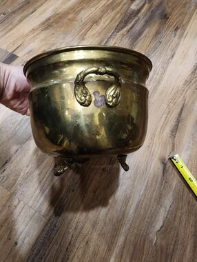 Brass Planter With Feet